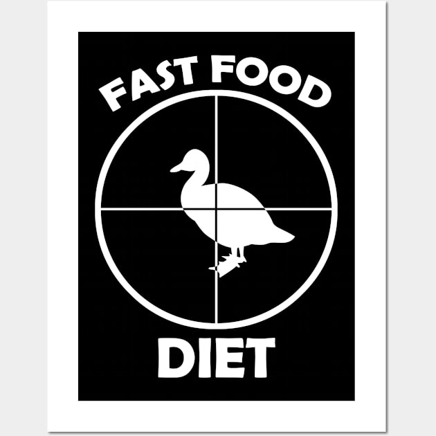 Fast Food Diet - Duck Hunting - Hunter Crosshair Wall Art by Trade Theory